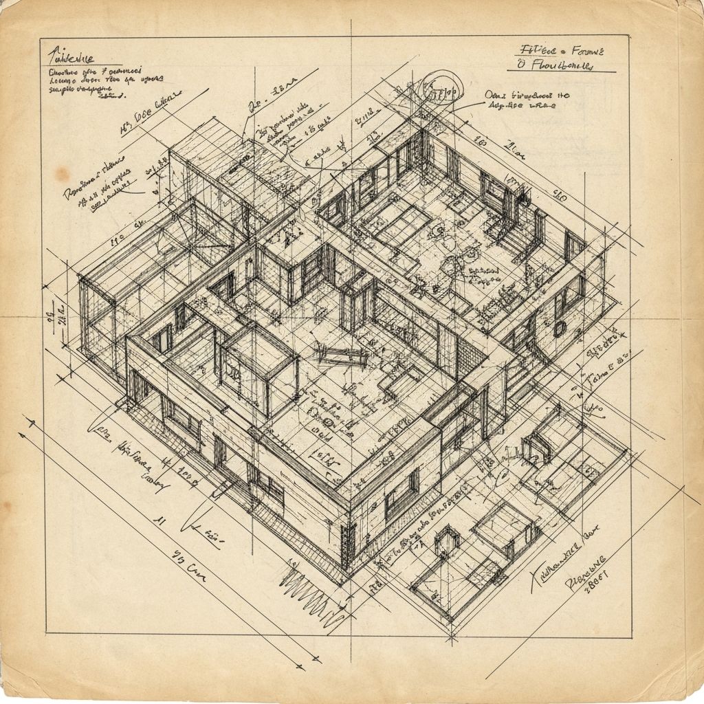 Antes - Desenho desorganizado
